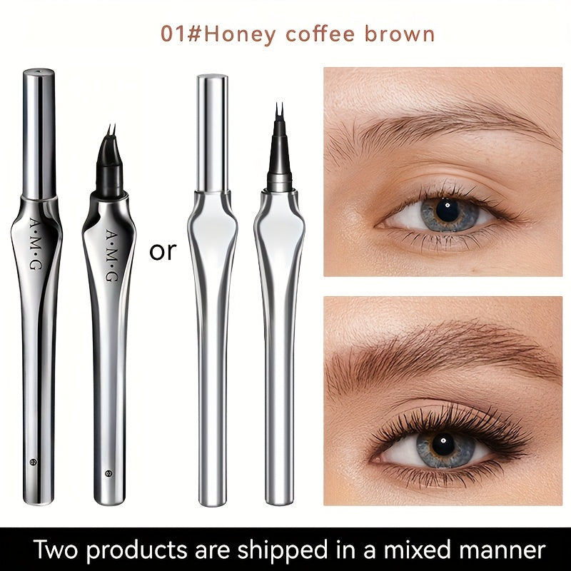 ✨ AMG Ultra-Fine Dual-Tip Eyebrow Pencil | 0.0mm Precision, Waterproof, Long-Lasting, Smudge-Proof for Perfect Natural Brows 💖