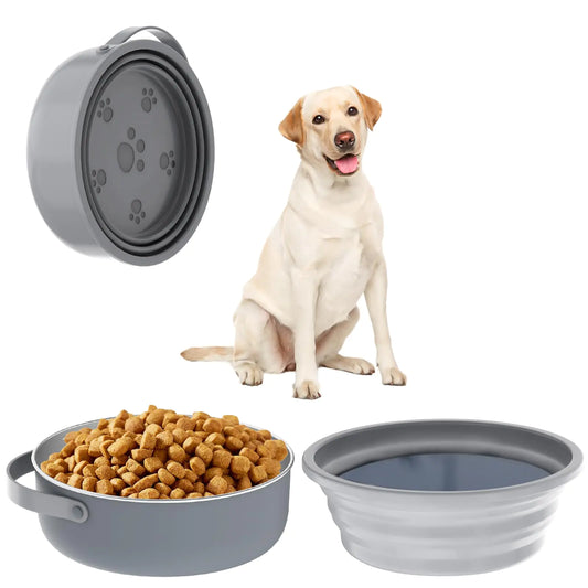 🐶💧 Xuyub 40oz Collapsible Travel Dog Bowl – Portable & BPA-Free!